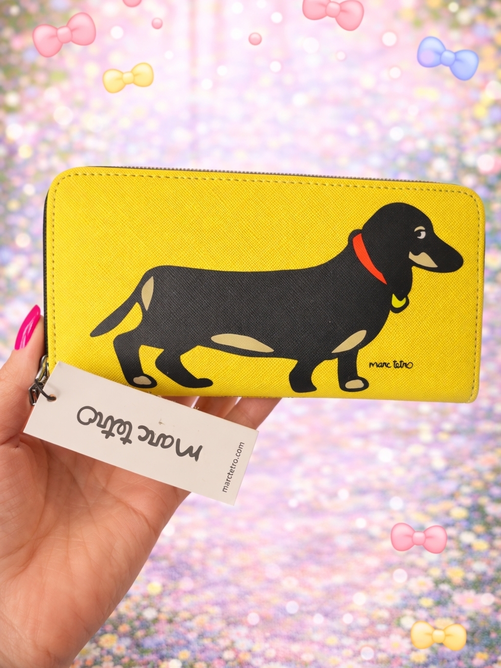 Marc Tetro Yellow Dachshund Wallet - Dog Design